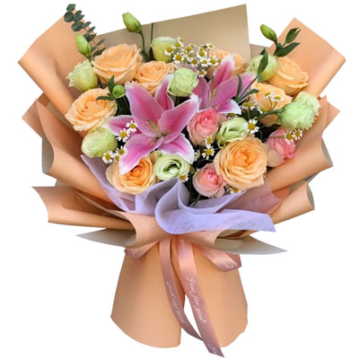 贵阳11朵玫瑰桔梗百合，陪你每个季节